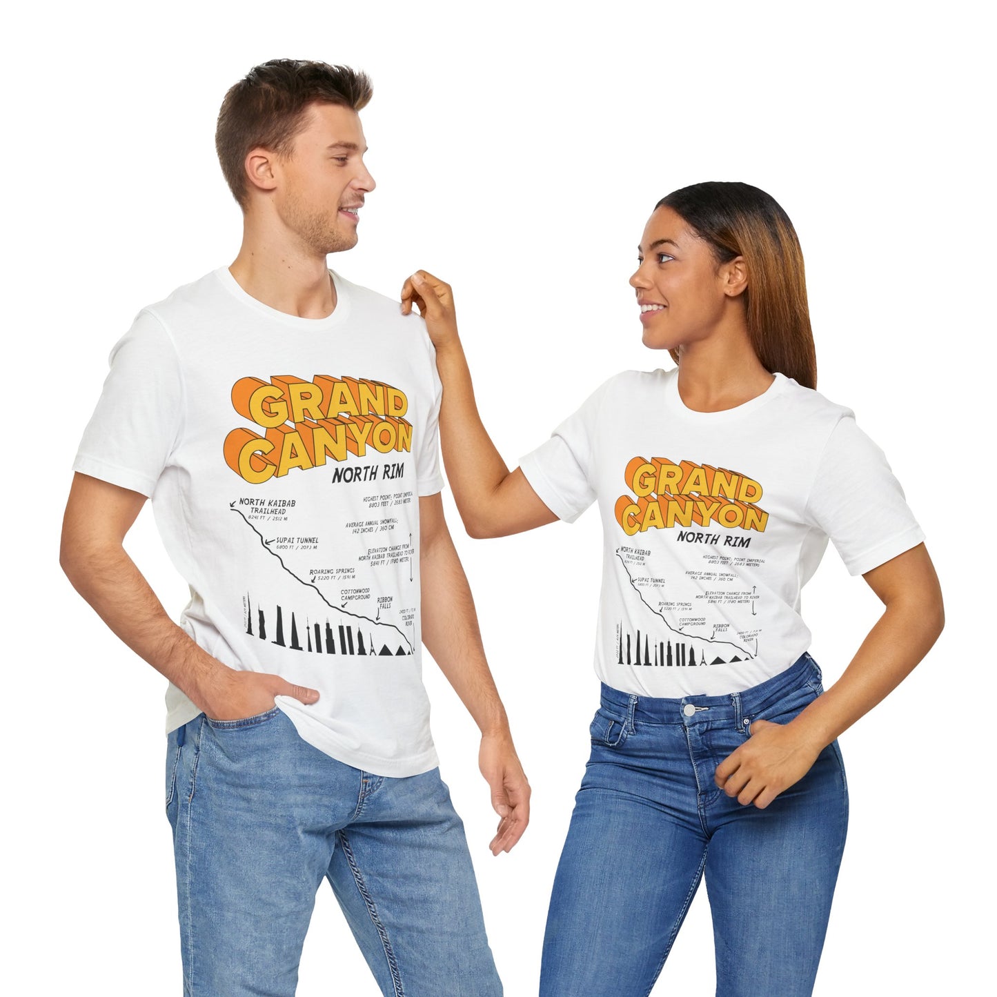 Grand Canyon North Rim Unisex Jersey Short Sleeve Tee