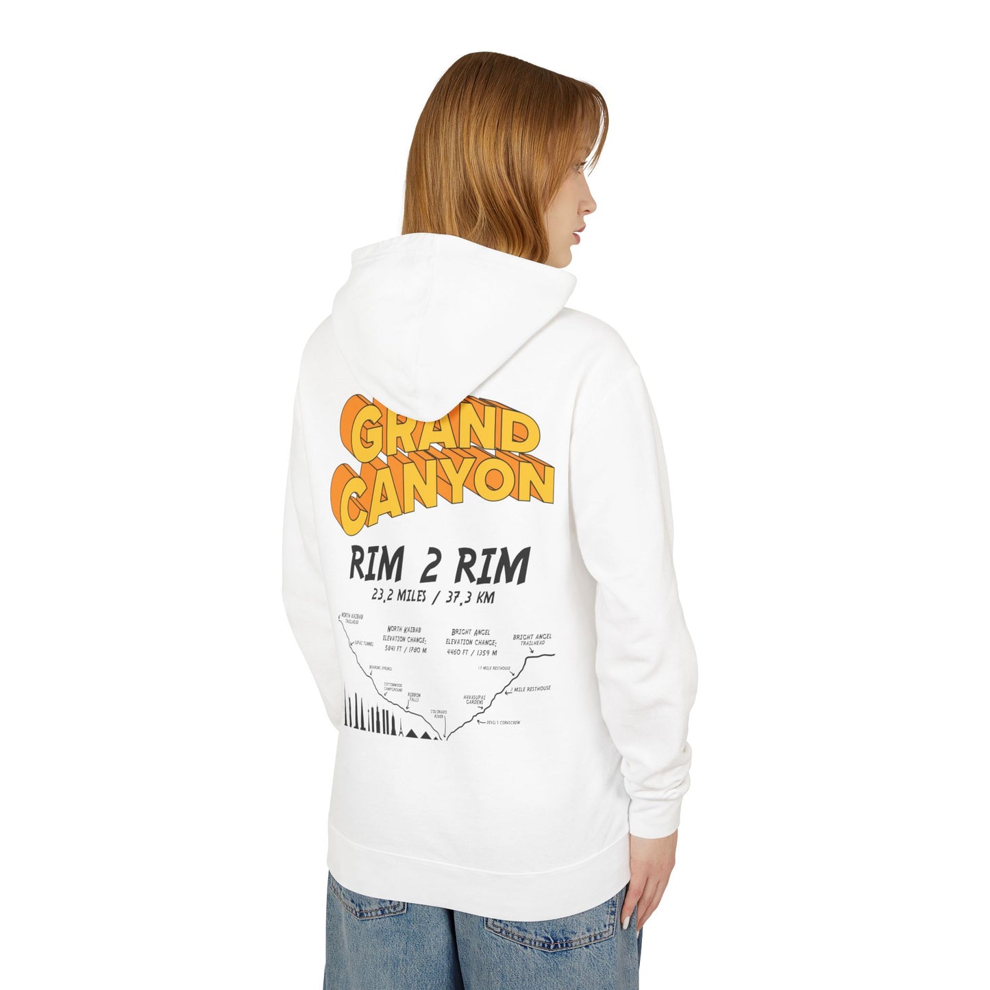 GC Rim 2 Rim NK and BA Unisex Lightweight Hooded Sweatshirt