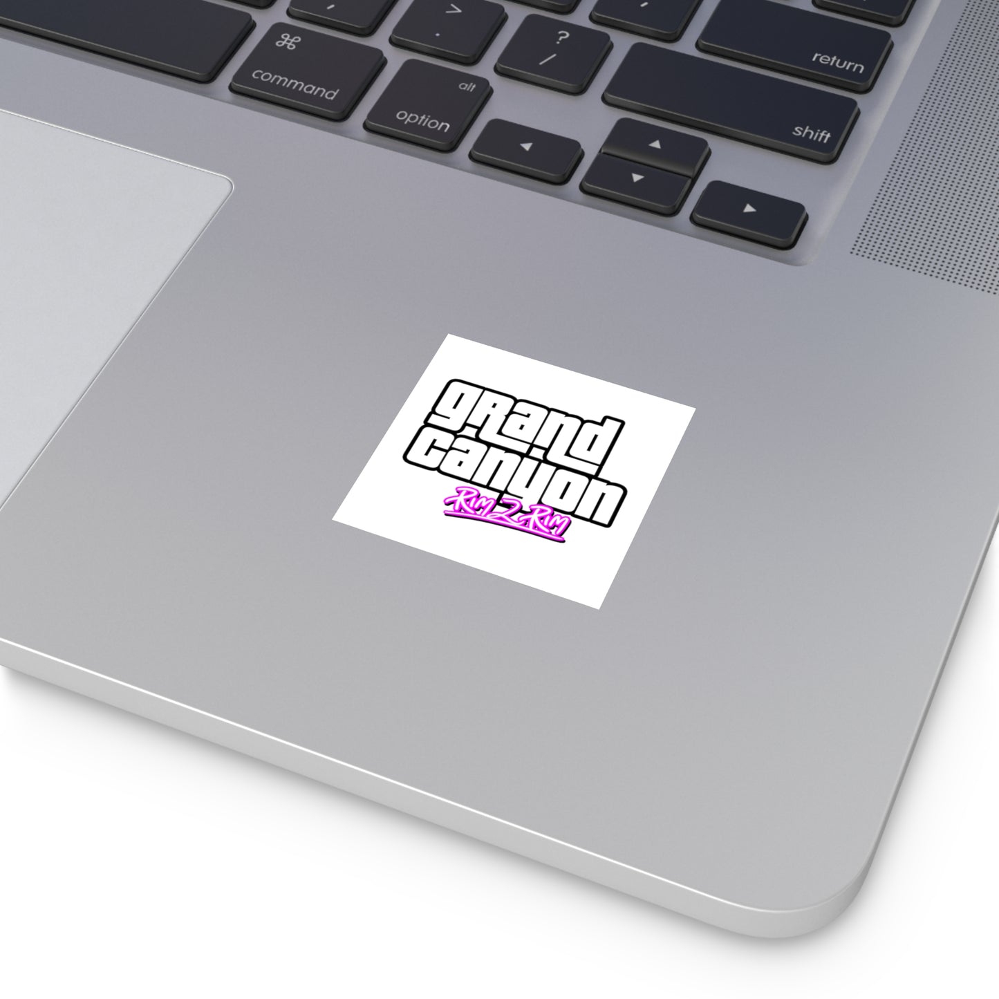 Grand Canyon Rim 2 Rim (Grand Theft Auto Parody) Square Vinyl Stickers
