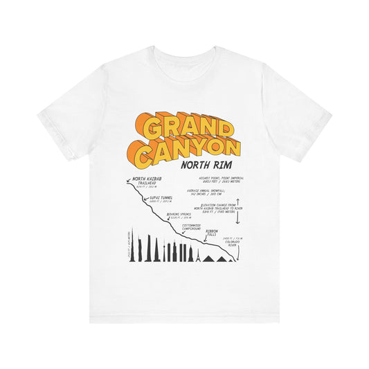 Grand Canyon North Rim Unisex Jersey Short Sleeve Tee