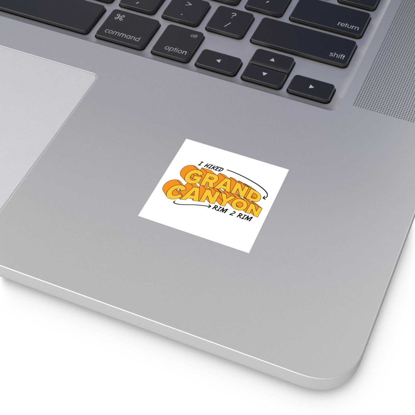 I hiked Grand Canyon Rim 2 Rim Vinyl Stickers | Adventure Travel Decals, Nature Lover Gifts, Laptop Decor, Outdoor Enthusiast Accessories