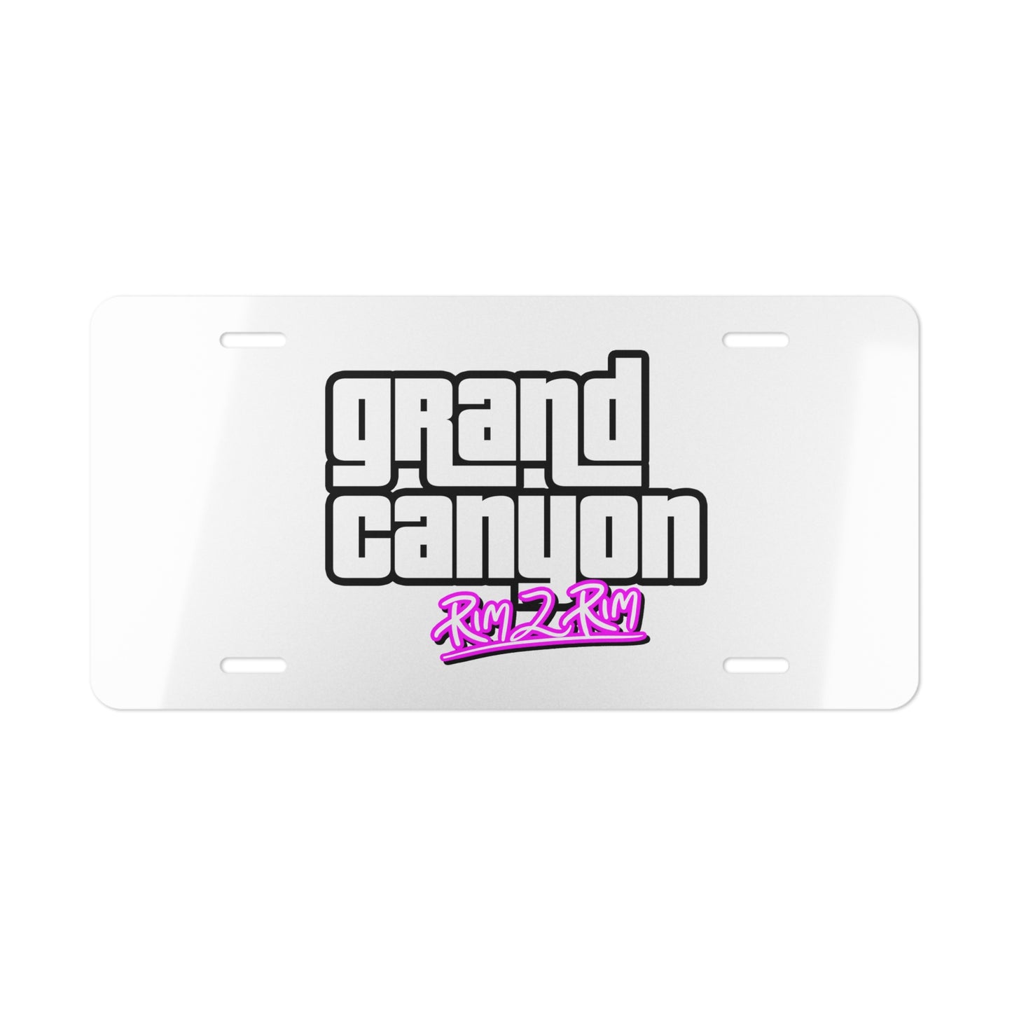 Grand Canyon Rim 2 Rim Vanity Plate
