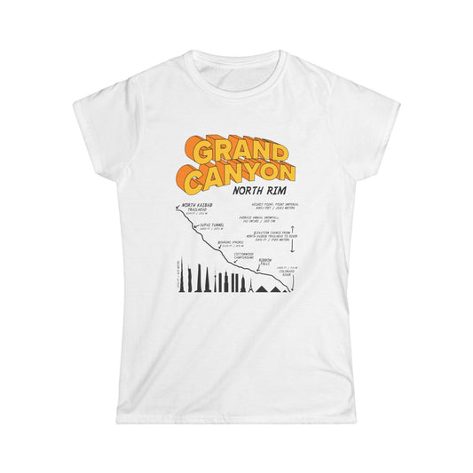 Grand Canyon North Rim Women's Softstyle Tee