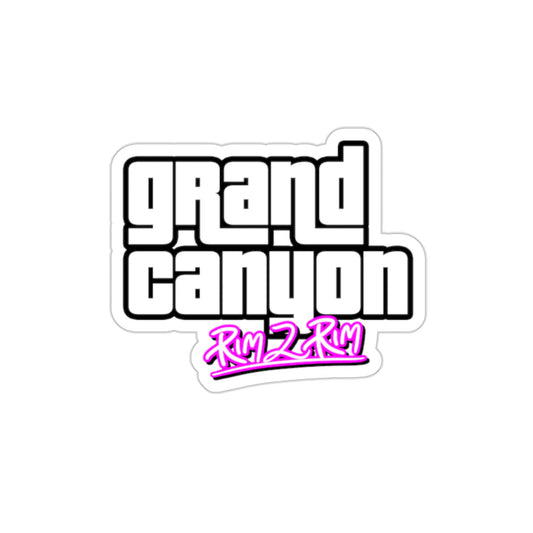 Grand Canyon Rim 2 Rim (GTA Parody) Die-Cut Stickers